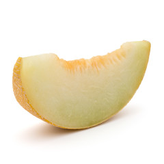 melon slice isolated on white background cutout