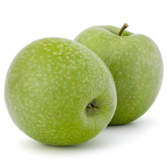 green apple isolated on white background cutout