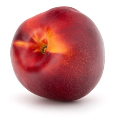 Nectarine fruit isolated on white background close up