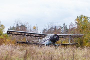 Old broken burned russian airplane © bravissimos