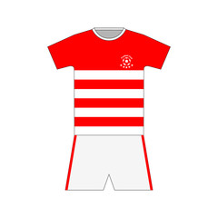 Football kit. template. set
