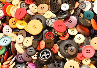 background buttons of clothes for sale at flea market