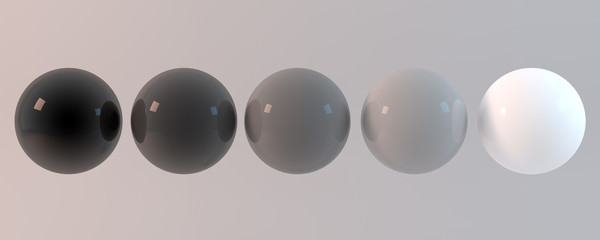 3d rendering abstract sphere