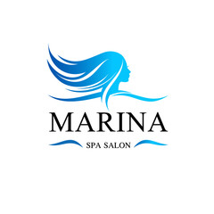 Beauty salon vector logo template