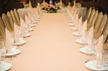 wedding banquet in a restaurant