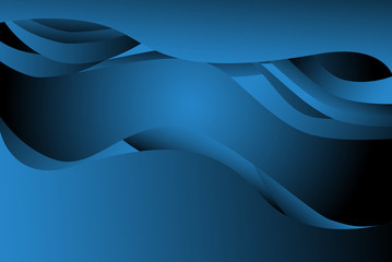 Blue abstract line and wavy background