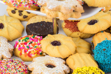 Gourmet assorted holiday cookies.