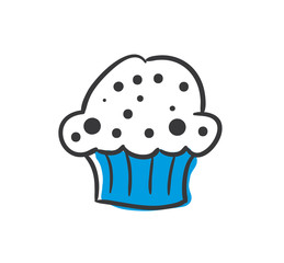 Stick Figure Series Icon / Muffin