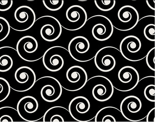 Fototapeta premium Black and white swirl background