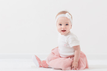 happy little girl indoor