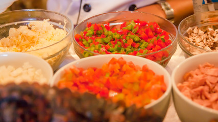 Are making a delicious omelet rice is cook

