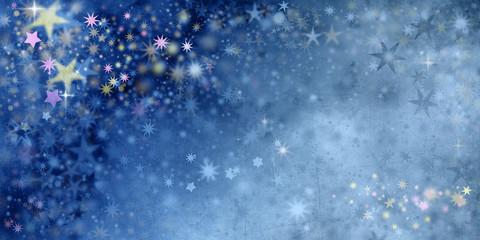 Fototapeta na wymiar christmas stars on blue background