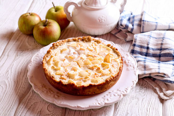 Homemade sweet apple pie