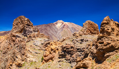 Rocks at the volcano Teide National Park