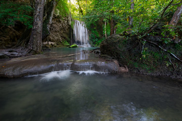 Obraz premium arawan waterfall in Kanchanaburi Thailand