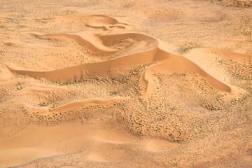 Sterndüne in der Namib, Namibia, Luftaufnahme