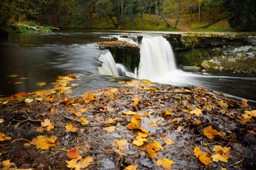 Keila-Joa waterfall by autumn