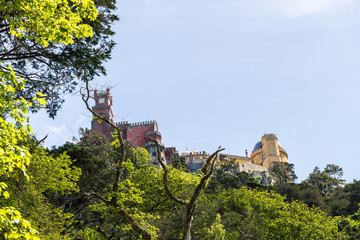 Pena Palace in Sintra, Portugal. UNESCO Heritage