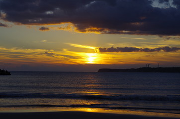 秋の夕暮れと屛風ヶ浦