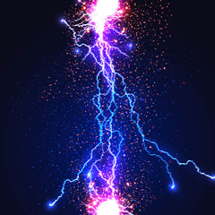 Lightning flash strike background easy all editable - 123919552