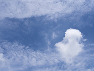 Fototapeta premium blue sky background with clounds druing the summer