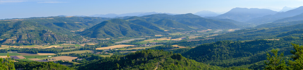 Aerial landscape of countryside at Provence, France
