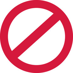 Ban sign