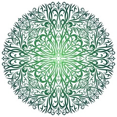 Batik Circle Green Shape