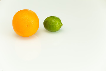 View of the fresh citrus fruits.