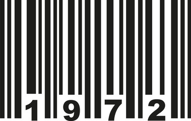 Barcode 1972 - obrazy, fototapety, plakaty
