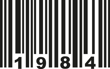 Barcode 1984 - obrazy, fototapety, plakaty