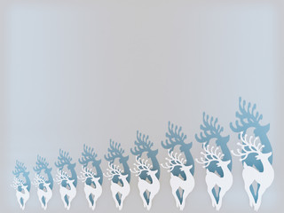Christmas background with decorations.3D rendering.