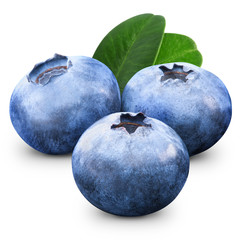 Obraz premium Blueberry isolated on white