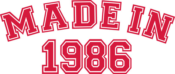 Made in 1986