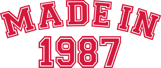 Made in 1987