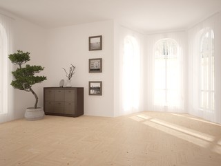 White interior design