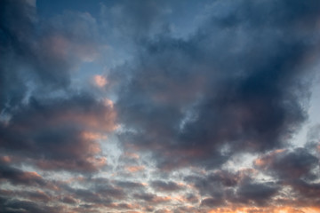 Fototapeta premium Clouds in the sky during sunset