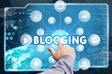 Business, Technology, Internet and network concept. Young busine