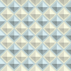 Texture diamond plate seamless. Metal or plastic material. Corrugated steel rhombic and lentil form sheets. Vector illustration