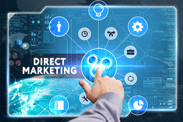 Business, Technology, Internet and network concept. Young busine
