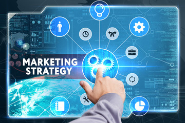 Business, Technology, Internet and network concept. Young busine