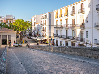 Fototapeta na wymiar Entry to Ibiza old town