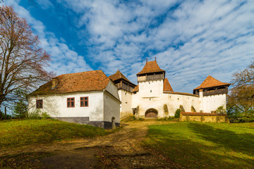 Fototapeta na wymiar Fortified church in Viscri, Transylvania, Romania