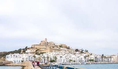 Panorama of Ibiza old town