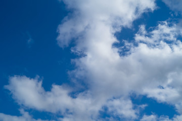 Blue sky with clouds