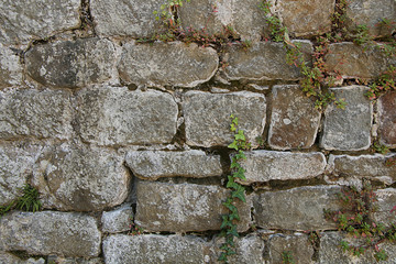 Very old stone wall