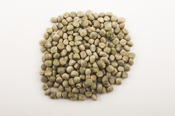 dried peas, isolated on white background