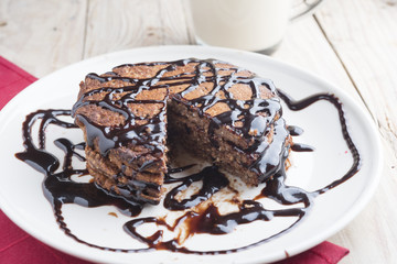 Pancake with chocolate