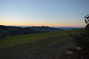 Abenddämmerung in Horben