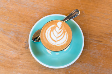 Hot Coffee. Hot coffee with cream.
